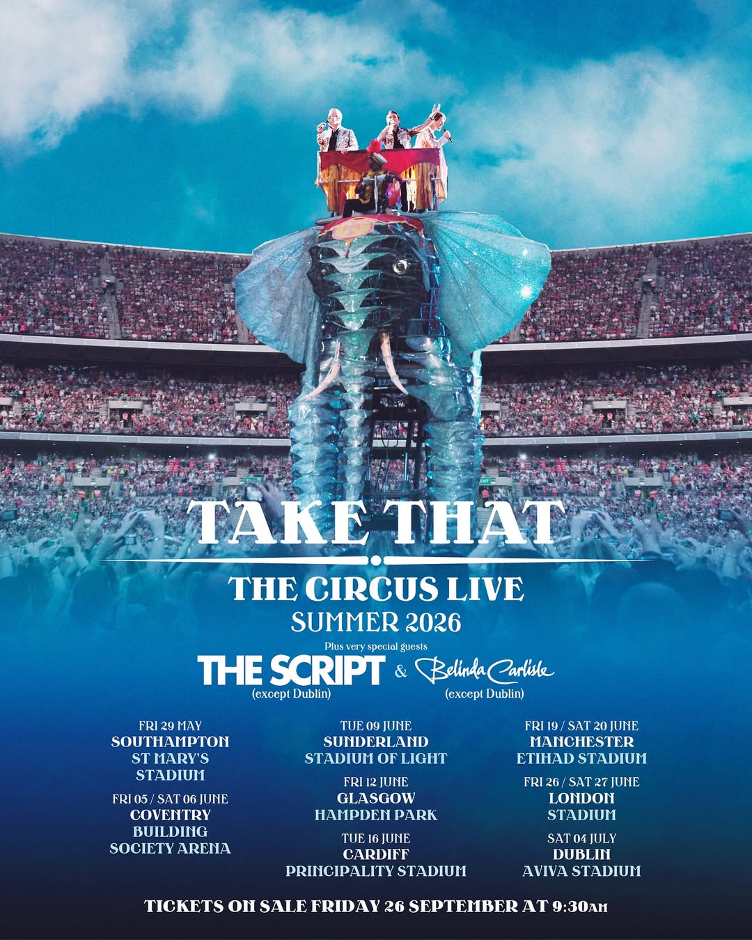 Take That The Circus Live Tour Poster 2026